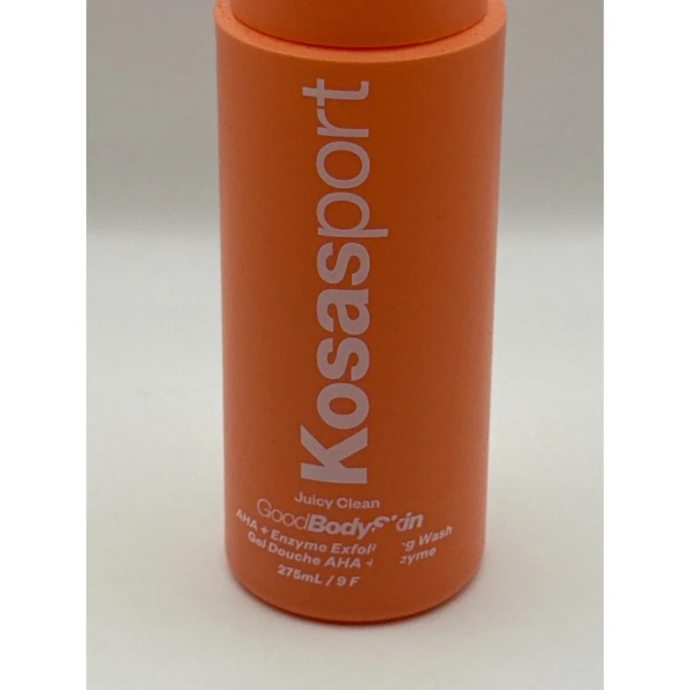 Kosasport GoodBody Skin AHA Enzyme‎ Exfoliating Body Wash Orange Vanilla New